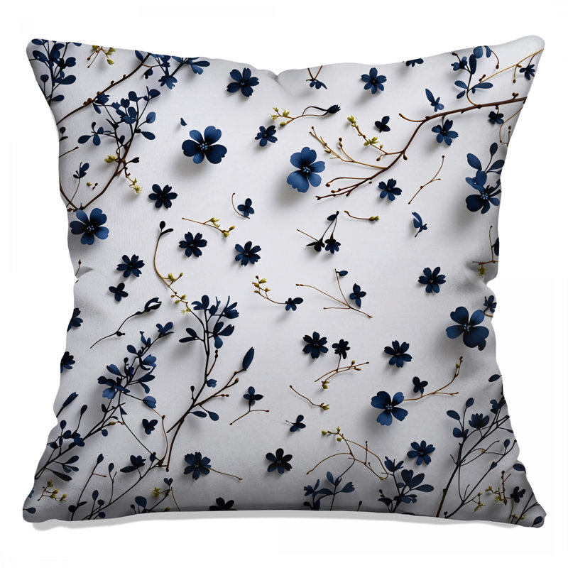 Coussin Floral, 18 x 18 inches