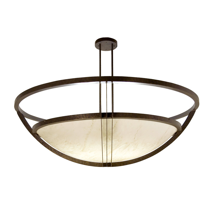 12 - Light Dimmable Urn / Bowl Chandelier