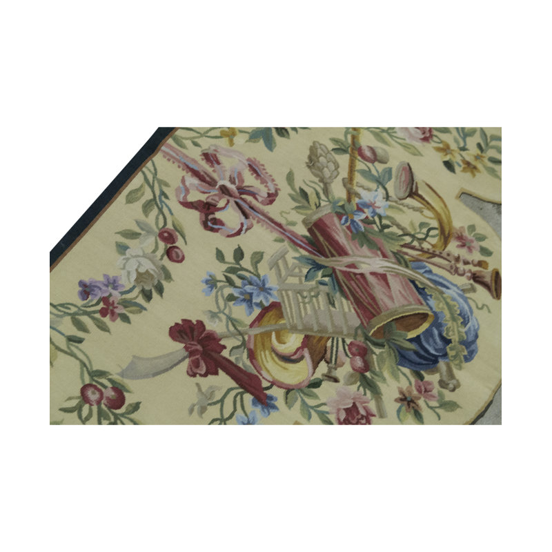 Hand-Knotted High-Quality Gray and Red Area Rug