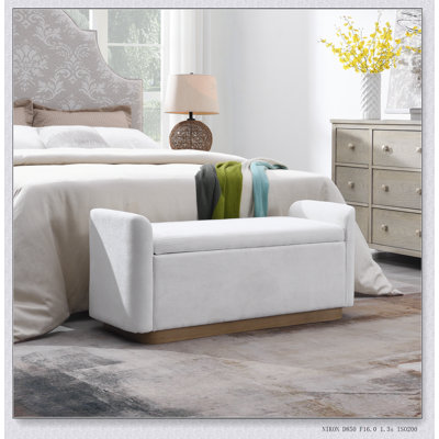 Banc rembourré avec repose-pieds avec charnière de sécurité et base en métal robuste pour des solutions polyvalentes de sièges