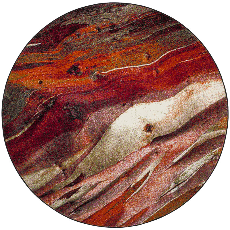 Chaena Performance Abstract Rug, Round 11'