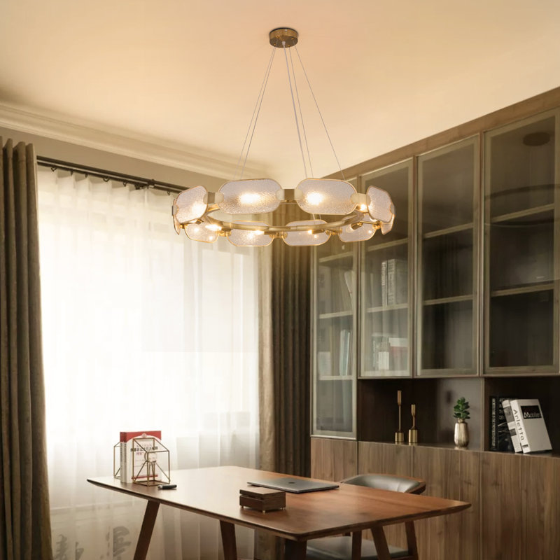 Lustre rond / ovale 10 lumières Ernson