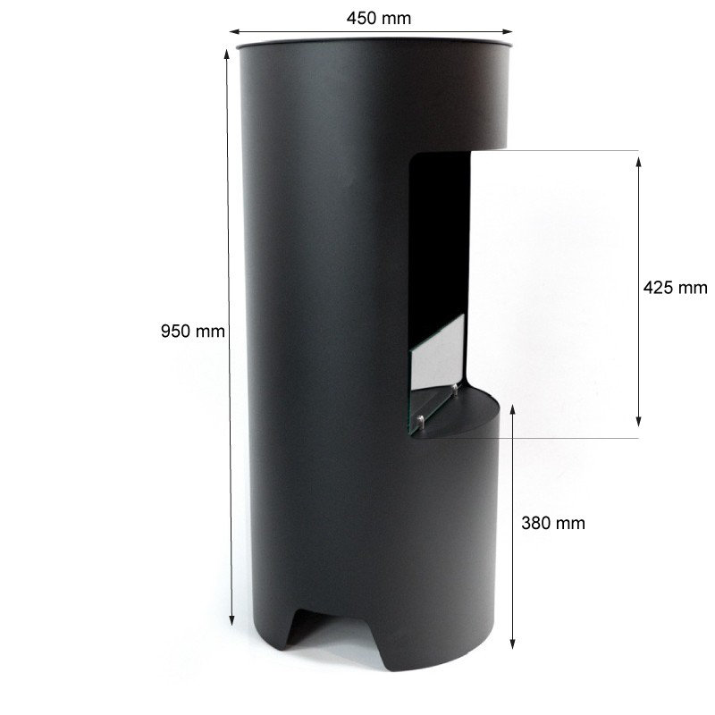 Montgomery Brayden Studio 45cm W Black Fireplace