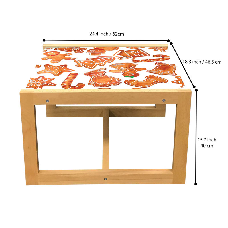 Iobst Four Leg Coffee Table, 62cm H x 46cm W x 40cm D
