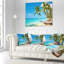 Coussin lombaire de plage tropical photographie