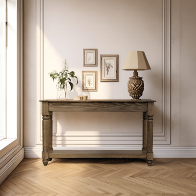 Adomas 48.75'' Solid Wood Console Table