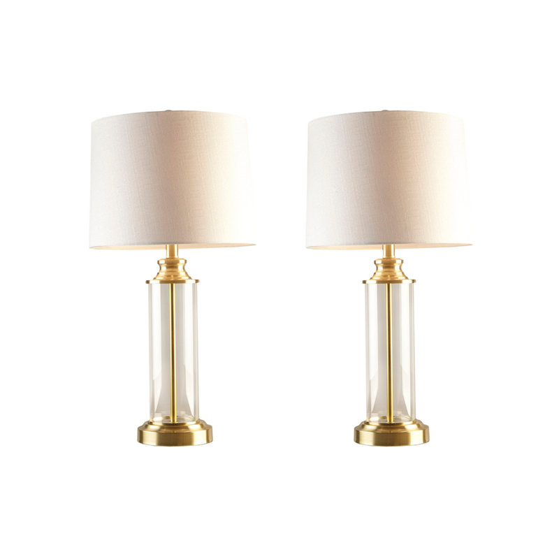 Ensemble de 2 lampes de table Clarity, Doré