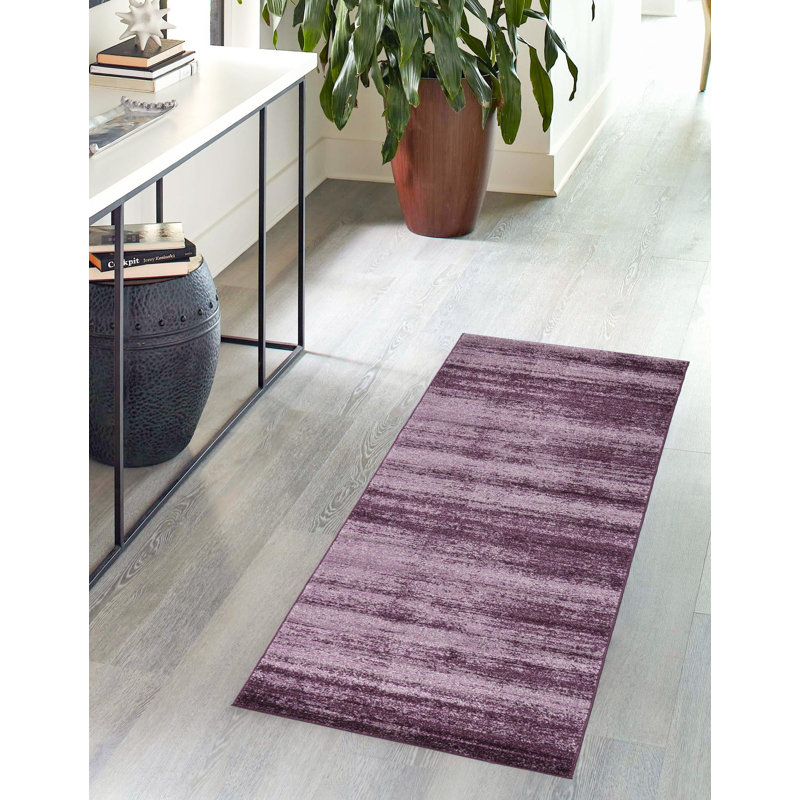 Tapis mauve Roshaunda, Tapis de couloir 2 pi x 8 pi