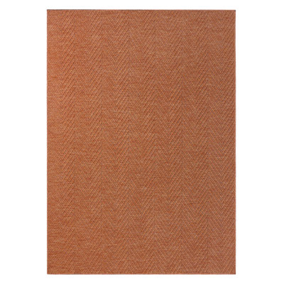 Tapis rouille texturé uni Tax