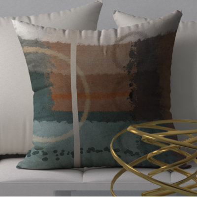 Abstract Reversible Throw Pillow