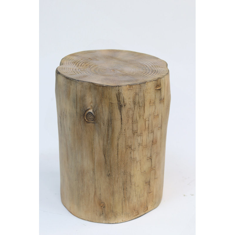 Outdoor 14.25" MGO Side Table, Hand-Painted Wood