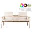 Banc de jardin avec table pliante Terrace