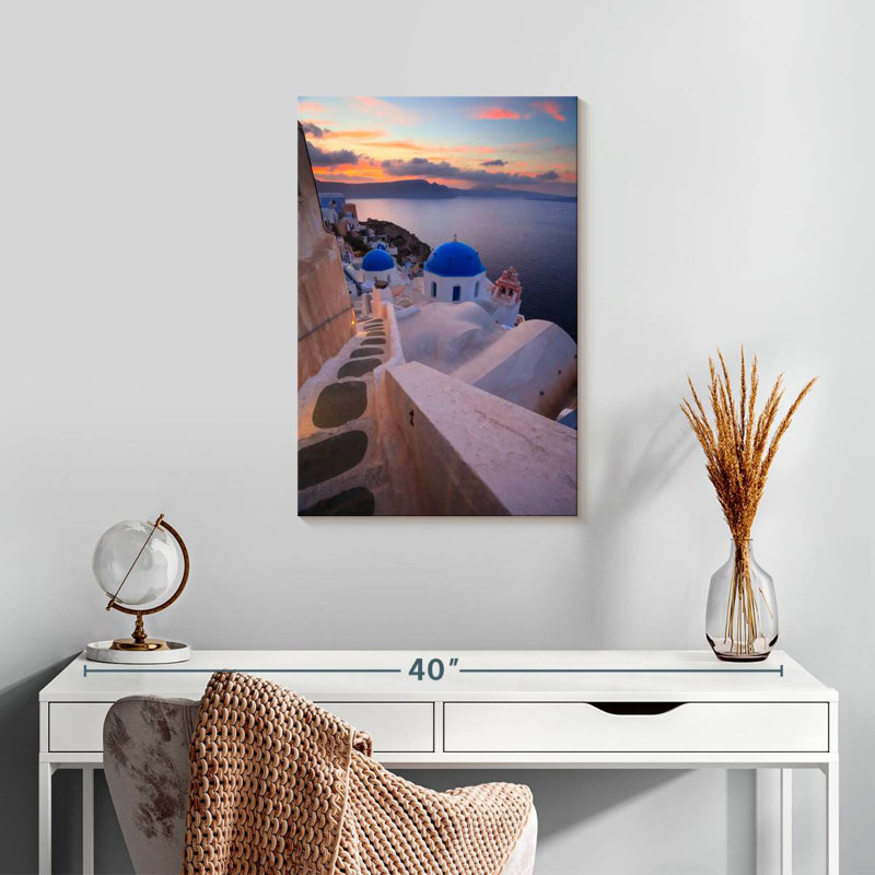Hannes Santorini Staircase, 24" H x 16" W