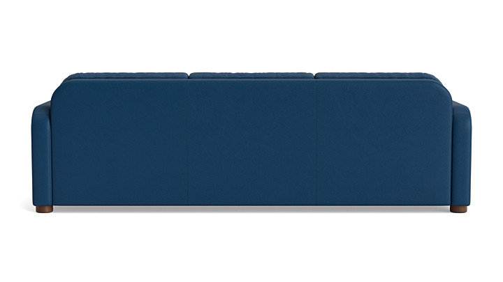 Archie Leather Sofa (95"), Leather - Deep Blue