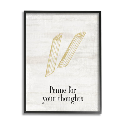 " Penne For Your Thoughts Humor " by Lil' Rue
