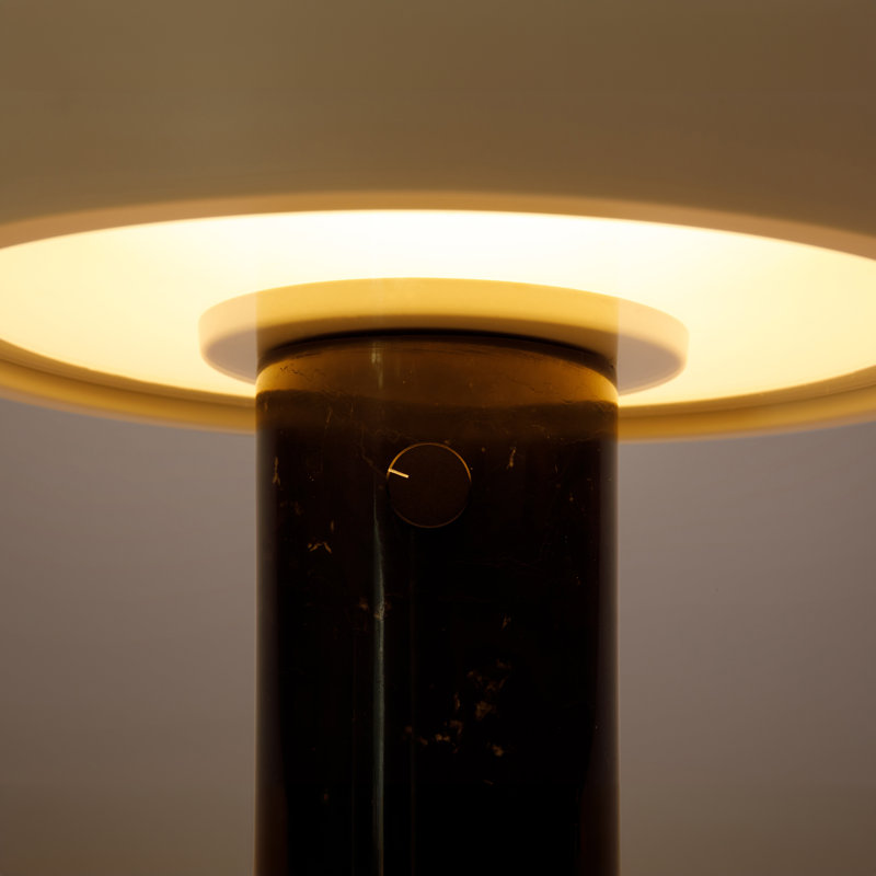 Lampe de table moderne DEL 10 "avec base en marbre et gradateur Aldrin