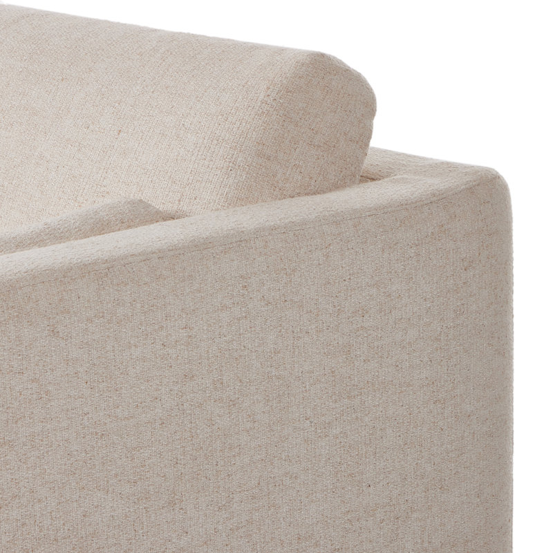 Toland Sofa, Cream Polyester Blend
