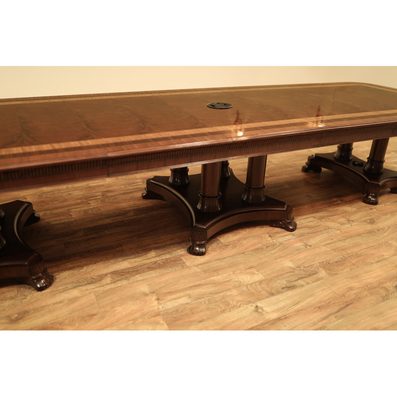 Extra Long Mahogany Dining Table,12-24 Feet Long, Seats 28 People