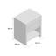 Louisa 1 Drawer Bedside Table-18339096