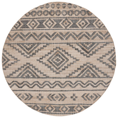 Haywa Hand Loomed Jute, Cotton Southwestern Rug