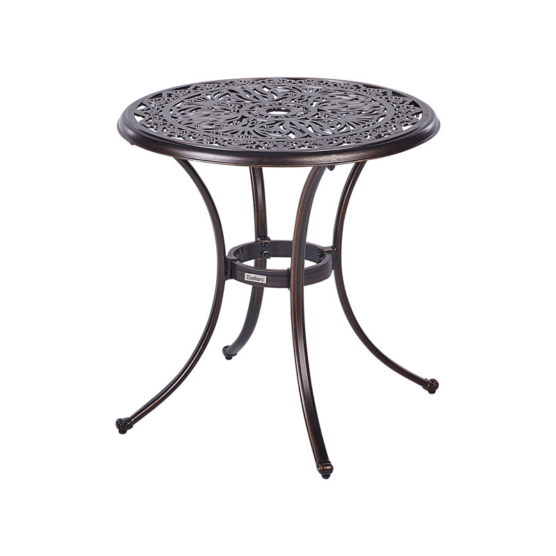 Hewes Round Metal Outdoor Bistro Table , 26.8cm cm W 26.8cm cm D