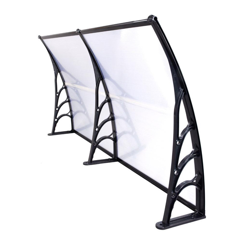 Winado 78'' W x 9.8'' D Plastic White Cover Door Awning