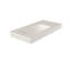 Lavabo piédestal à surface solide avec drainage intégré