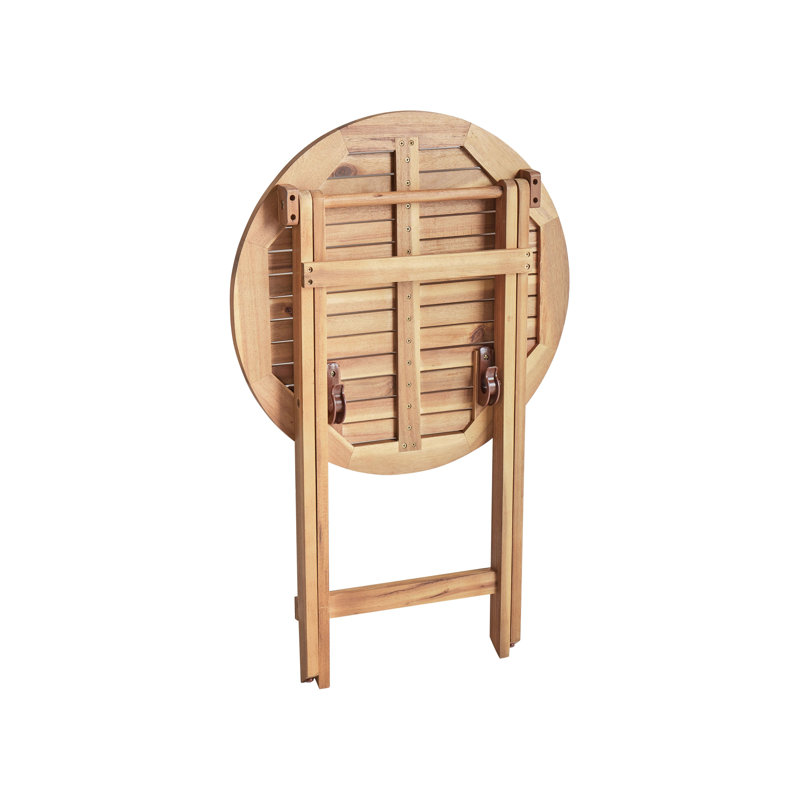 Bolaji Round Acacia Solid Wood Outdoor Bistro Table - 60 cm W 60 cm D