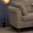 Domenico 103.5"W Brown Fabric Sectional Sofa With Right Facing Chaise