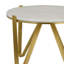 Support pour plante Glam, marbre blanc, pieds en métal doré-110422424