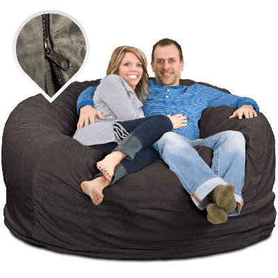  | Housse de remplacement pour fauteuil à billes de 6 pi seulement | Lavable amovible | Housse seulement