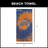 NBA Psychedelic Beach Towel, Soft Colorful Basketball Fan Pool Towel, 30 x 60 Inches-313199133