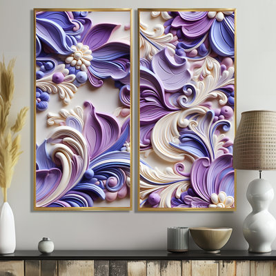 Mauve et lavande mauve - Paisley