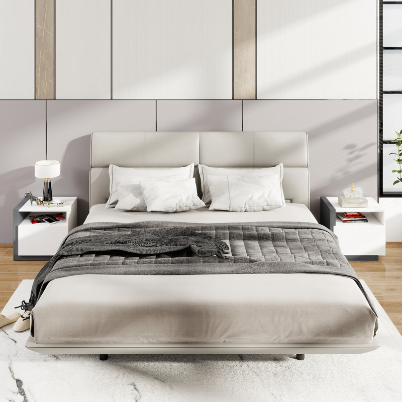 Table de chevet moderne avec compartiment ouvert Nightstands, Individuel