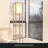 Modern Floor Lamp With Drawer, Shelves, And LED Bulb - Asian-Inspired Design For Living Room, Bedroom, And Office-1307910541