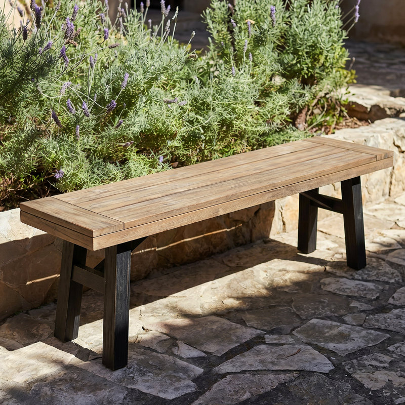 Banc de pique-nique en bois Poirier, Brun