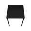 Table à la mode 3 pièces, stratifié noir et métal, design contemporain, assemblage facile, style moderne, assemblage requis, quotidien
