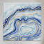 « cobalt agate ii », reproduction sur toile tendue-21603156