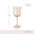 Tulip Stemmed Wine Glasses in Amber