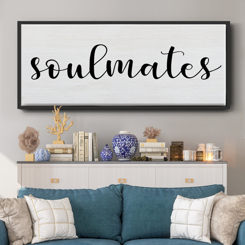 Soulmates- Framed Canvas, 24" H x 60" W
