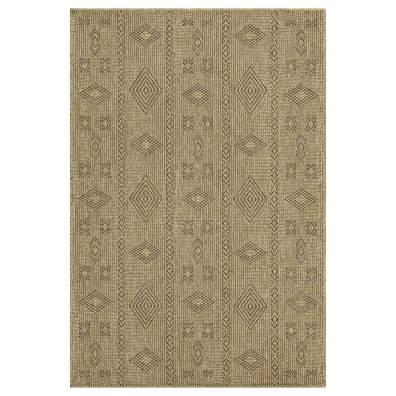 Tapis moka intérieur / extérieur Earth, Rectangle 5 pi 3 po x 7 pi 3 po