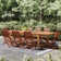 Rafael Teak Finish Rectangle Patio Table