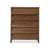 Modern Solid Wood 5 - Drawer Chest, Minimalist Design