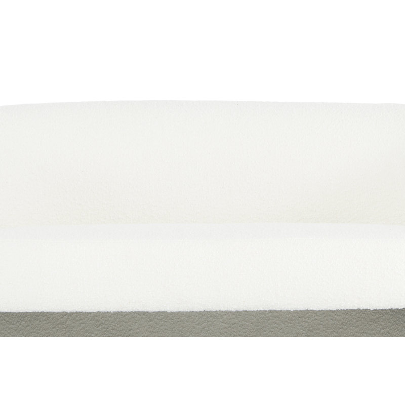 Yancy 60.75'' Upholstered Settee, White