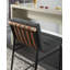 Chaise à hauteur de comptoir en tissu H 17,75 po Marlet-354126986