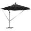 Umbrella with LED Strip Lights Polyester and Aluminium Outdoor Parasol-1633500820-1633500814