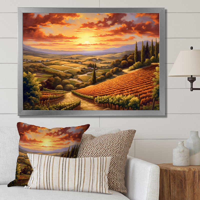 «Forest Getaway» sur toile, Cadre simple argenté, H 34 po x l 44 po x P 1,5 po