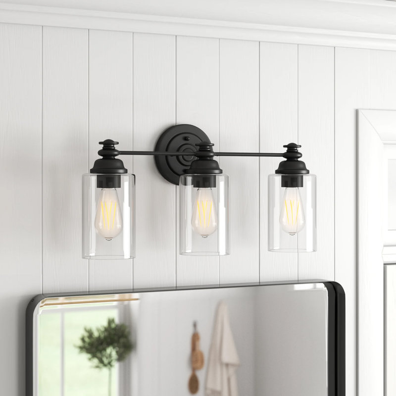 Éclairage pour meuble-lavabo 3 lumières Uffington, Dos plat