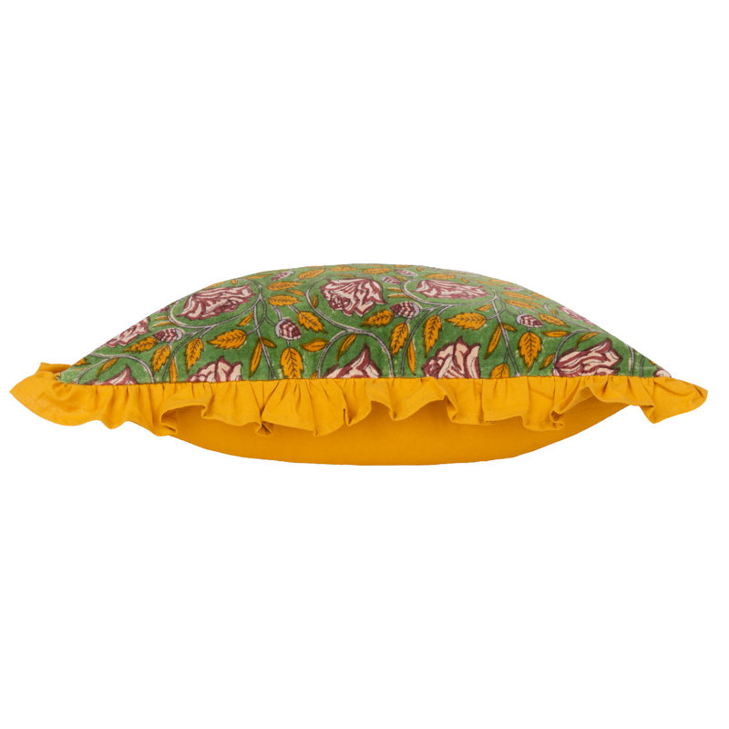 Howsden Floral Green Square Throw Cushion Covers