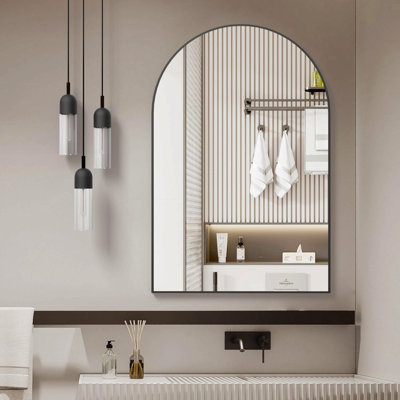 Miroir arqué 24 x 32 pouces Bathrrom